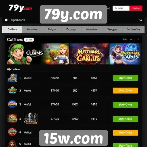 Comparação entre 79y.com e outros sites de jogos